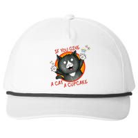 If You Give A Cat A Cupcake Snapback Five-Panel Rope Hat