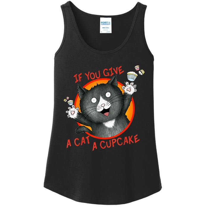 If You Give A Cat A Cupcake Ladies Essential Tank