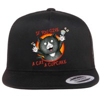 If You Give A Cat A Cupcake Flat Bill Trucker Hat