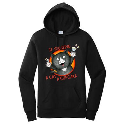 If You Give A Cat A Cupcake Women's Pullover Hoodie