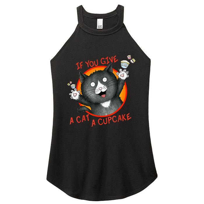 If You Give A Cat A Cupcake Women's Perfect Tri Rocker Tank