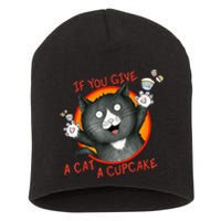 If You Give A Cat A Cupcake Short Acrylic Beanie