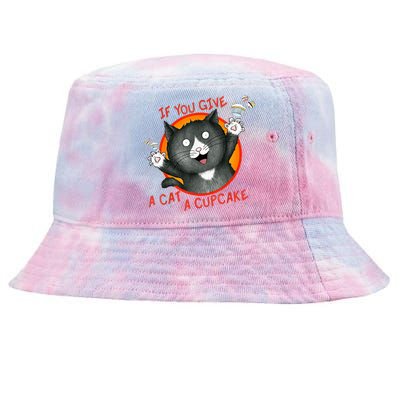 If You Give A Cat A Cupcake Tie-Dyed Bucket Hat