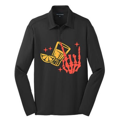 If Youre Gonna Be Salty Bring The Tequila Drinking Silk Touch Performance Long Sleeve Polo