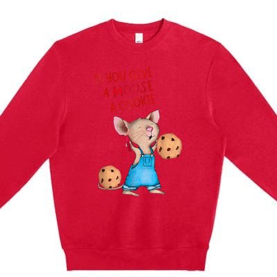 If You Give A Mouse A Cookie Costume Halloween Premium Crewneck Sweatshirt