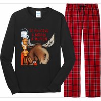 If You Give A Moose A Muffin Long Sleeve Pajama Set