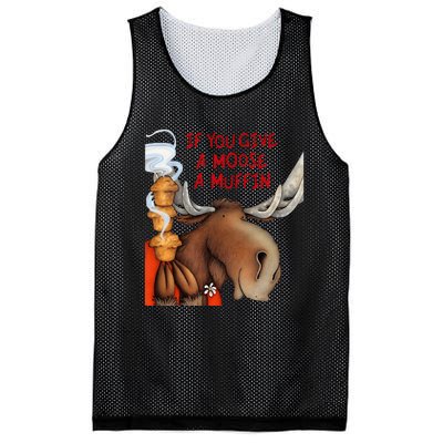 If You Give A Moose A Muffin Mesh Reversible Basketball Jersey Tank