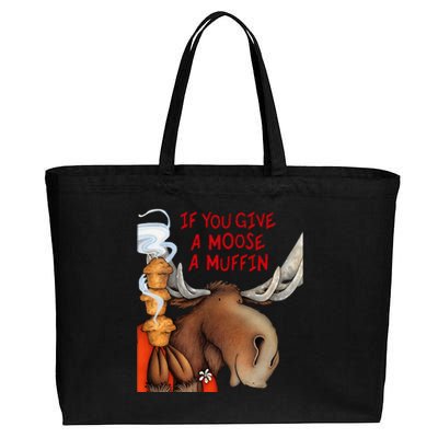 If You Give A Moose A Muffin Cotton Canvas Jumbo Tote