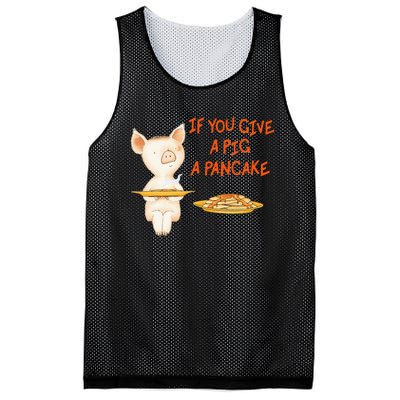 If You Give A Pig A Pancake Mesh Reversible Basketball Jersey Tank