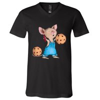 If You Give A Mouse A Cookie Costume Halloween V-Neck T-Shirt