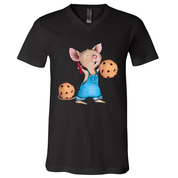 If You Give A Mouse A Cookie Costume Halloween V-Neck T-Shirt