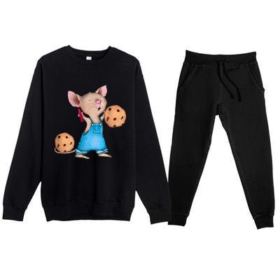 If You Give A Mouse A Cookie Costume Halloween Premium Crewneck Sweatsuit Set