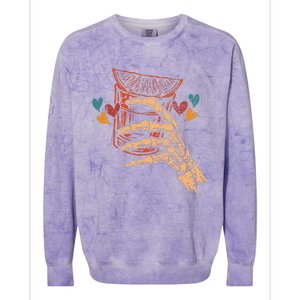 If Youre Gonna Be Salty At Least Bring The Tequila Quote Colorblast Crewneck Sweatshirt