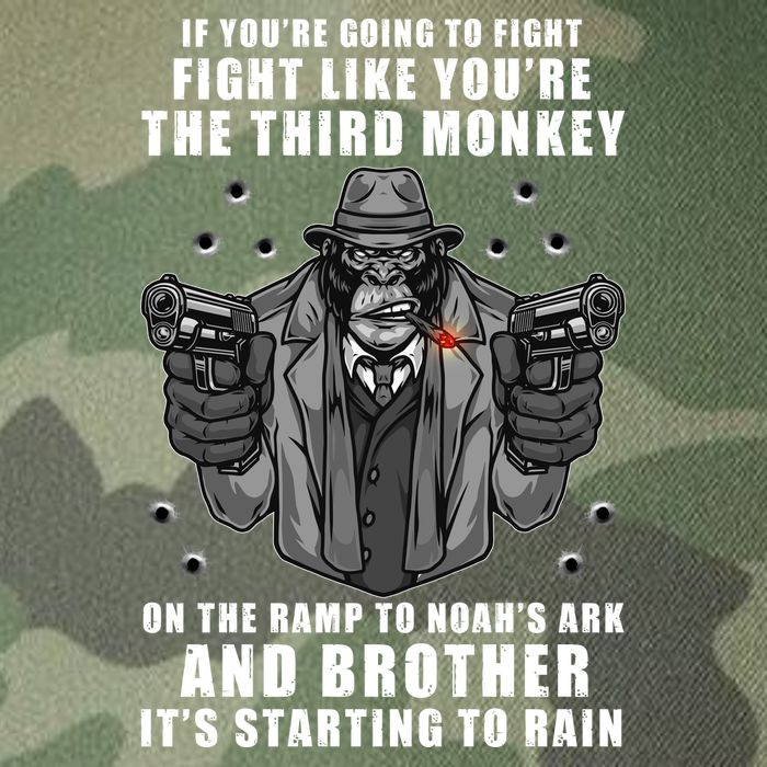If You're Going To Fight Like You're Third Monkey Legacy Tie Dye Trucker Hat