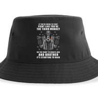 If You're Going To Fight Like You're Third Monkey Sustainable Bucket Hat