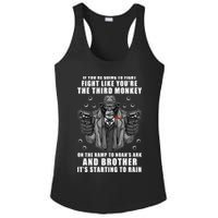 If You're Going To Fight Like You're Third Monkey Ladies PosiCharge Competitor Racerback Tank