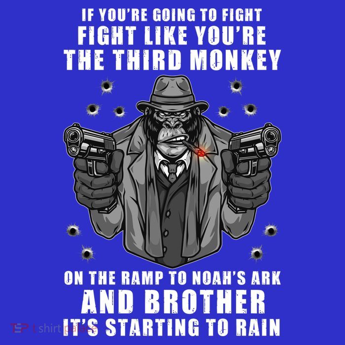 If You're Going To Fight Like You're Third Monkey Kids T-Shirt