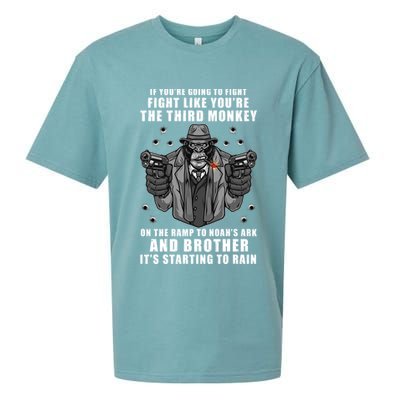 If You're Going To Fight Like You're Third Monkey Sueded Cloud Jersey T-Shirt