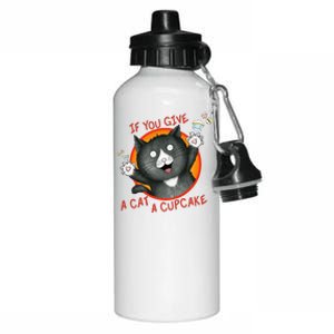 If You Give A Cat A Cupcake Aluminum Water Bottle