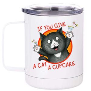 If You Give A Cat A Cupcake 12 oz Stainless Steel Tumbler Cup