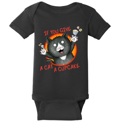 If You Give A Cat A Cupcake Baby Bodysuit