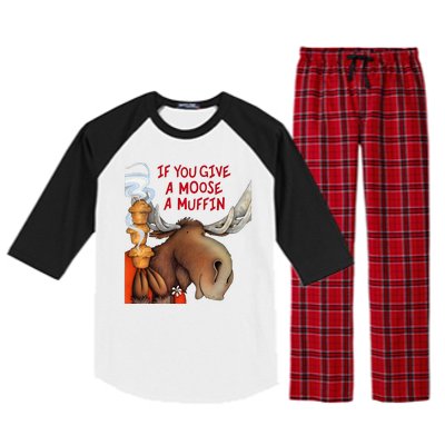 If You Give A Moose A Muffin Raglan Sleeve Pajama Set