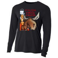 If You Give A Moose A Muffin Cooling Performance Long Sleeve Crew