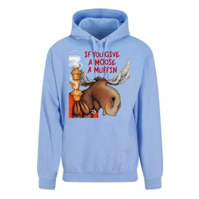 If You Give A Moose A Muffin Unisex Surf Hoodie