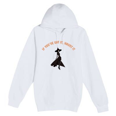 If You’Ve Got It Haunt It Funny Halloween Witch Design Meaningful Gift Premium Pullover Hoodie