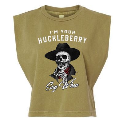 IM Your Huckleberry Say When Garment-Dyed Women's Muscle Tee