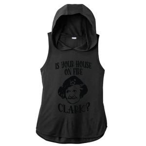 Is Your House On Fire Clark Funny Christmas Ladies PosiCharge Tri-Blend Wicking Draft Hoodie Tank