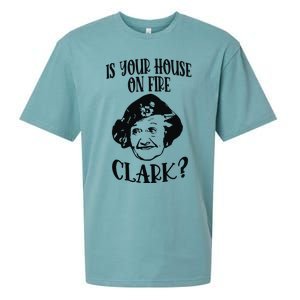 Is Your House On Fire Clark Funny Christmas Sueded Cloud Jersey T-Shirt