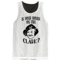 Is Your House On Fire Clark Funny Christmas Mesh Reversible Basketball Jersey Tank