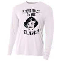 Is Your House On Fire Clark Funny Christmas Cooling Performance Long Sleeve Crew