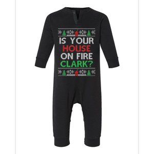 Is Your House On Fire Christmas Vacation Infant Fleece One Piece