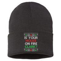 Is Your House On Fire Christmas Vacation Sustainable Knit Beanie