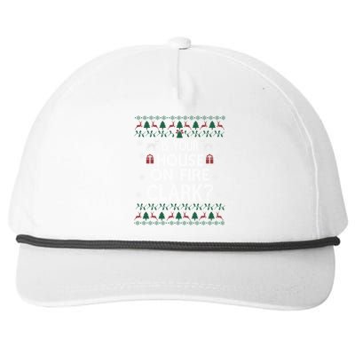 Is Your House On Fire Christmas Vacation Snapback Five-Panel Rope Hat