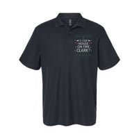 Is Your House On Fire Christmas Vacation Softstyle Adult Sport Polo