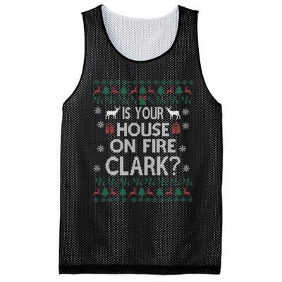 Is Your House On Fire Christmas Vacation Mesh Reversible Basketball Jersey Tank