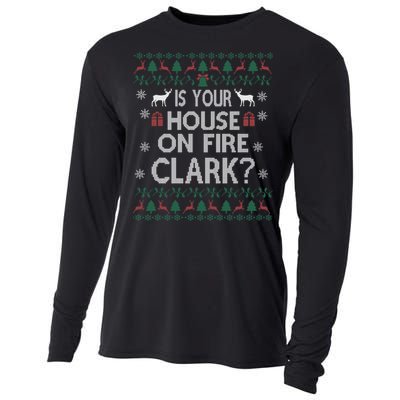 Is Your House On Fire Christmas Vacation Cooling Performance Long Sleeve Crew