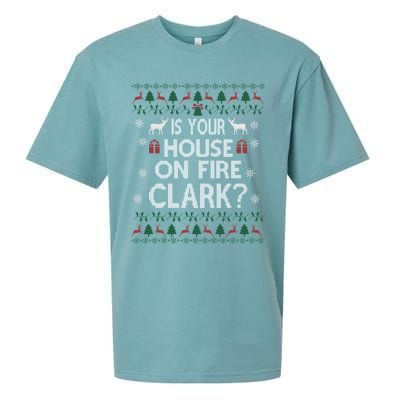 Is Your House On Fire Christmas Vacation Sueded Cloud Jersey T-Shirt