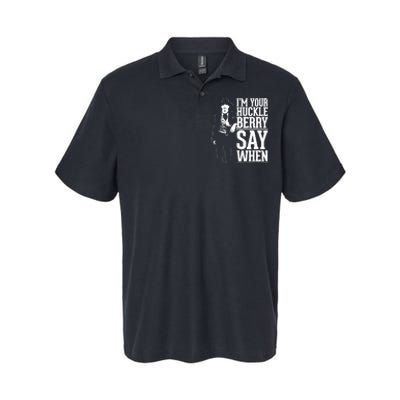 IM Your Huckleberry Say When Doc Holiday Softstyle Adult Sport Polo