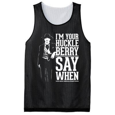 IM Your Huckleberry Say When Doc Holiday Mesh Reversible Basketball Jersey Tank