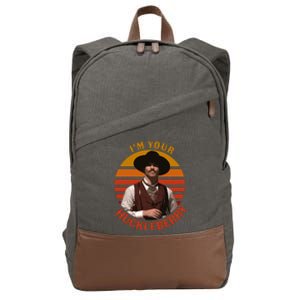 I'm Your Huckleberry Cotton Canvas Backpack