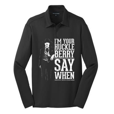 Say When, Doc Holiday Silk Touch Performance Long Sleeve Polo