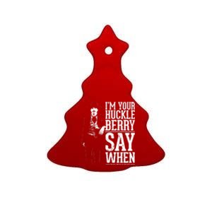 Say When, Doc Holiday Ceramic Tree Ornament