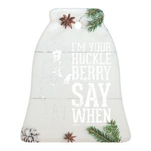 Say When, Doc Holiday Ceramic Bell Ornament