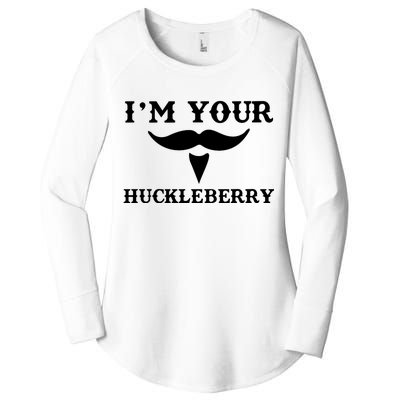 I'm Your Huckleberry Simple Design Women's Perfect Tri Tunic Long Sleeve Shirt