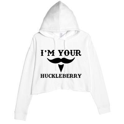 I'm Your Huckleberry Simple Design Crop Fleece Hoodie