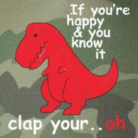 If You're Happy and You Know It Clap Your Oh Funny Trex Dino Legacy Tie Dye Trucker Hat